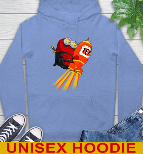 NFL Football Cincinnati Bengals Deadpool Minion Marvel Shirt Hoodie 11