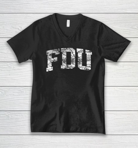 FDU Fairleigh Dickinson University V-Neck T-Shirt