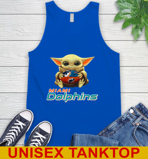 NFL Football Miami Dolphins Baby Yoda Star Wars Shirt Tank Top 5