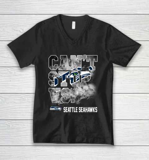 NFL Seattle Seahawks Can't Stop Vs V-Neck T-Shirt