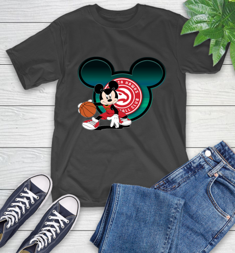 NBA Atlanta Hawks Mickey Mouse Disney Basketball T-Shirt 2