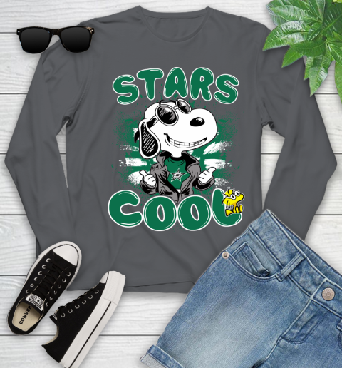 NHL Hockey Dallas Stars Cool Snoopy Shirt Youth Long Sleeve 8