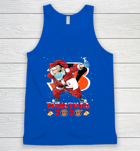 Cincinnati Bengals Funny Santa Claus Dabbing Christmas 2020 NFL Tank Top 4