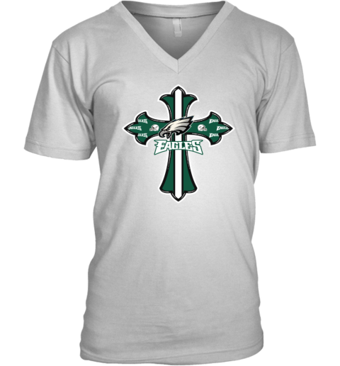 NFL Green Crusader Cross Philadelphia Eagles Youth T-Shirt - Rookbrand