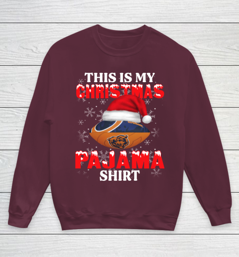 Chicago Bears This Is My Christmas Pajama Shirt NFL Youth Sweatshirt 4