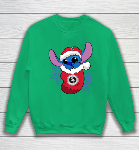 Chicago White Sox Christmas Stitch In The Sock Funny Disney MLB Sweatshirt 6