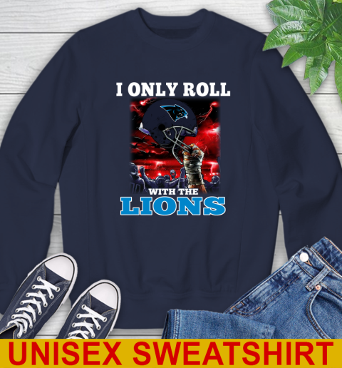 Carolina Panthers NFL Football I Only Roll With My Team Sports Sweatshirt 2