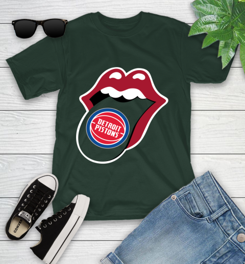 Detroit Pistons NBA Basketball Lips I Root For My Team Adoring Fan 107