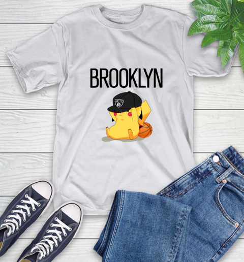 NBA Pikachu Basketball Sports Brooklyn Nets T-Shirt 12