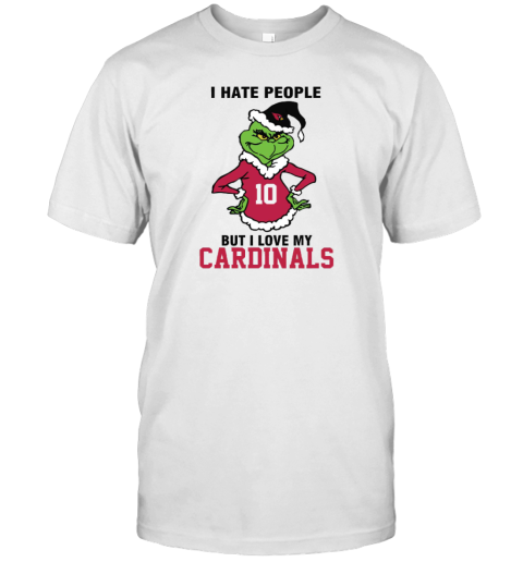 I Hate People But I Love My Cardinals Arizona Cardinals NFL Teams Unisex Jersey Tee