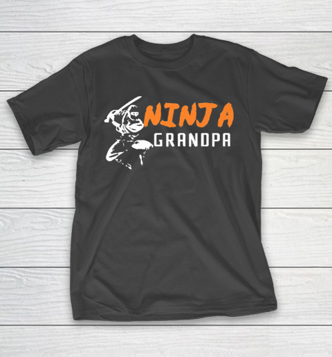 Grandpa Funny Gift Apparel  Ninja Grandpa Matching Family Ninja Birthday T-Shirt