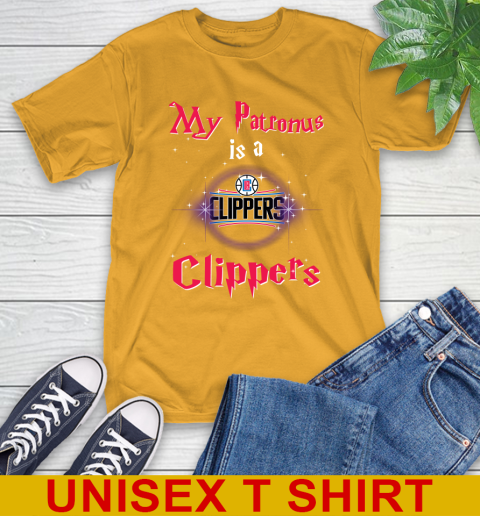 NBA Basketball Harry Potter My Patronus Is A LA Clippers T-Shirt 3 NBA Basketball Harry Potter My Patronus Is A LA Clippers T-Shirt - Image 3