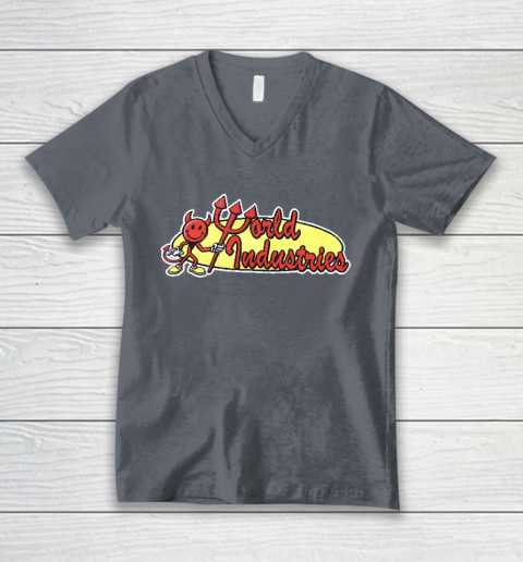 World Industries Devil Satan Hook Ups Skate Hookups Hook Ups Vintage 90's V-Neck T-Shirt 4