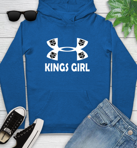 NHL Los Angeles Kings Girl Under Armour Hockey Sports Youth Hoodie 11