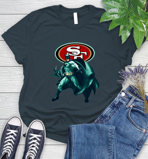 NFL Batman Football Sports San Francisco 49ers Women's T-Shirt 8
