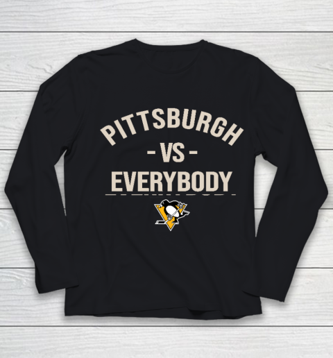 Pittsburgh Penguins Vs Everybody Youth Long Sleeve