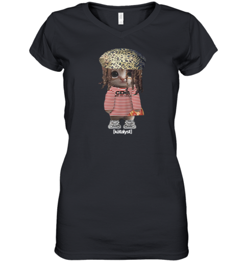 Cheromani Kitty Women's V-Neck T-Shirt