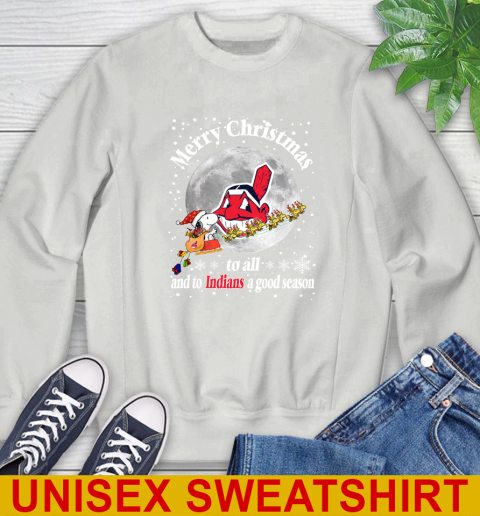 Cleveland Indians Merry Christmas To All And To Indians A Good Season MLB Baseball Sports Sweatshirt 5