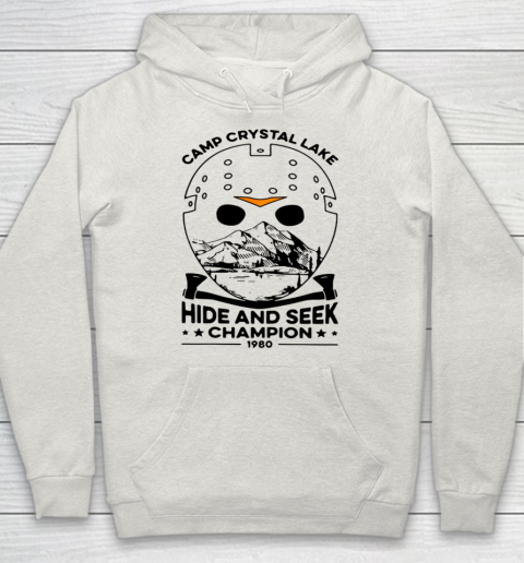 Camp Hide And Seek Champion Crystal Lake 1980 Halloween Hoodie 8