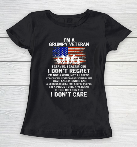 Veteran Shirt I Am A Grumpy Veteran Proud To Be Veteran Women's T-Shirt