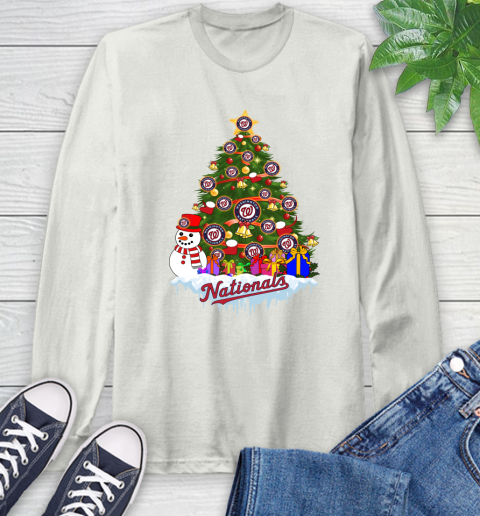 Washington Nationals Merry Christmas MLB Baseball Sports Long Sleeve T-Shirt 12