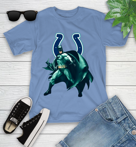 NFL Batman Football Sports Indianapolis Colts Youth T-Shirt 11