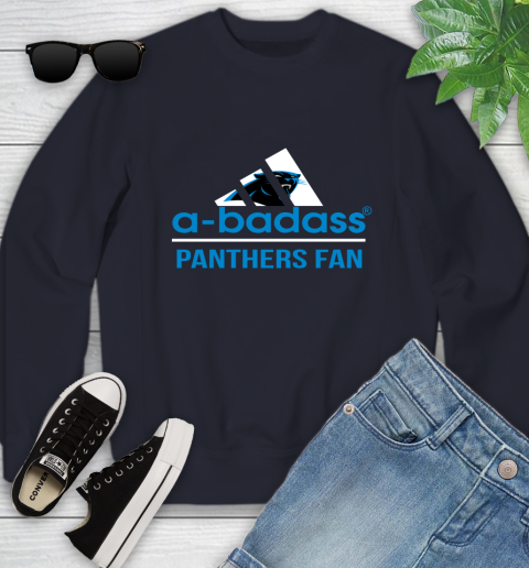 Carolina Panthers NFL Football A Badass Adidas Adoring Fan Sports Youth Sweatshirt 2