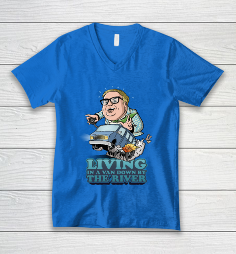 Chris farley down by the river shirt store