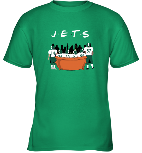 The New York Jets Together F.R.I.E.N.D.S NFL 6xbf the new york jets together friends nfl youth t shirt 26 front irish green