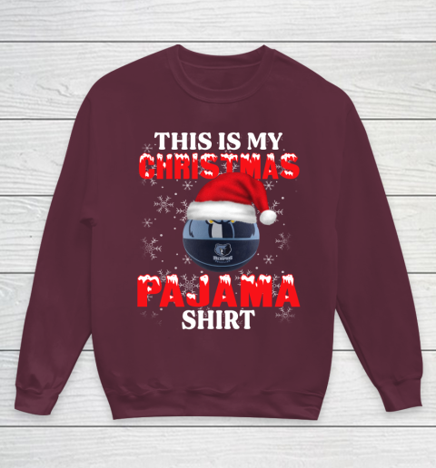 Memphis Grizzlies This Is My Christmas Pajama Shirt NBA Youth Sweatshirt 4