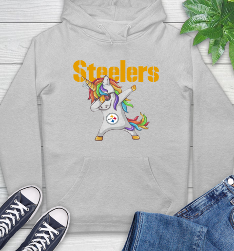 Pittsburgh Steelers NFL Football Funny Unicorn Dabbing Sports Hoodie 6