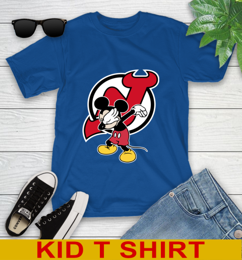 New Jersey Devils NHL Hockey Dabbing Mickey Disney Sports Youth T-Shirt 10 New Jersey Devils NHL Hockey Dabbing Mickey Disney Sports Youth T-Shirt - Image 10