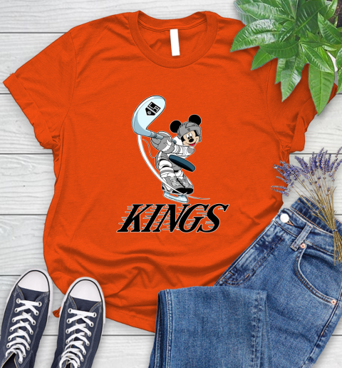 NHL Hockey Los Angeles Kings Cheerful Mickey Mouse Shirt Women's T-Shirt 4