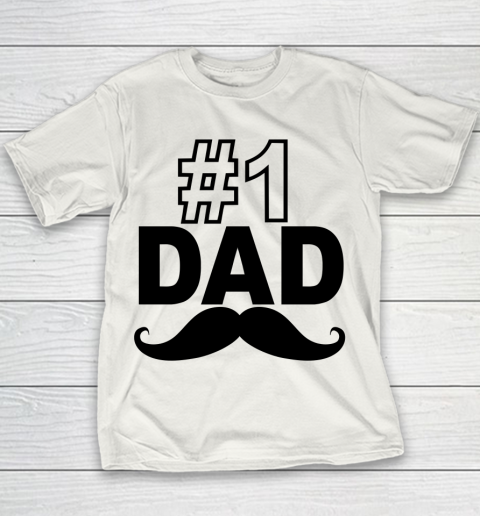 #1 Dad Funny Father's Day Youth T-Shirt