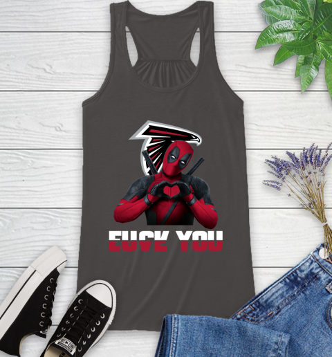 NHL Atlanta Falcons Deadpool Love You Fuck You Football Sports Racerback Tank 11