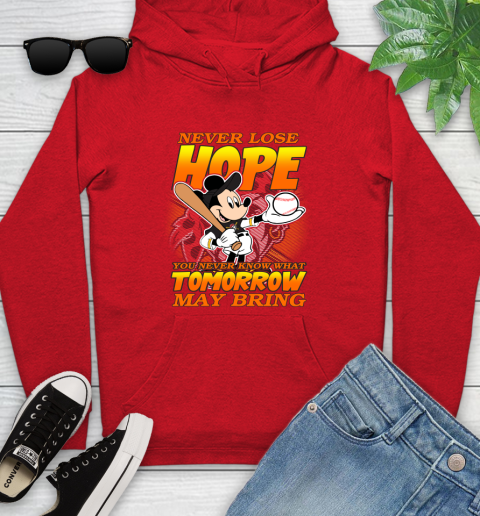 Pittsburgh Pirates MLB Baseball Mickey Disney Never Lose Hope Youth Hoodie 12