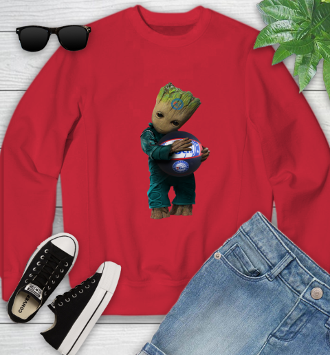 NBA Groot Guardians Of The Galaxy Basketball Sports Philadelphia 76ers Youth Sweatshirt 9