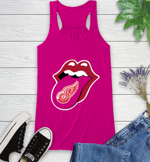 Detroit Red Wings NHL Hockey Lips I Root For My Team Adoring Fan 44