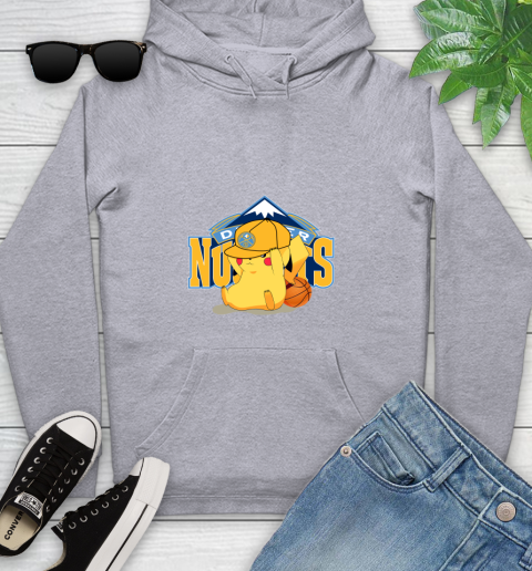 NBA Pikachu Basketball Sports Denver Nuggets Youth Hoodie 6