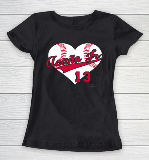 Ronald Acuna Jr Baseball Heart Gameday Women's T-Shirt