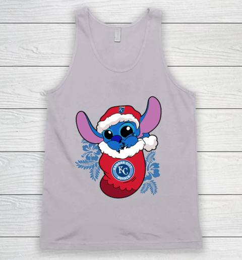 Kansas City Royals Christmas Stitch In The Sock Funny Disney MLB Tank Top 4
