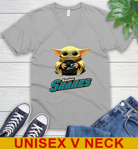 NHL Hockey San Jose Sharks Star Wars Baby Yoda Shirt 52