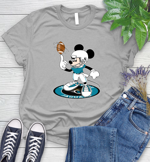 NFL Football Jacksonville Jaguars Cheerful Mickey Disney Shirt Women's T-Shirt 5