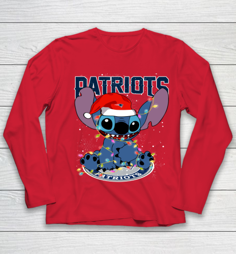 New England Patriots NFL Football noel stitch Christmas Youth Long Sleeve 7