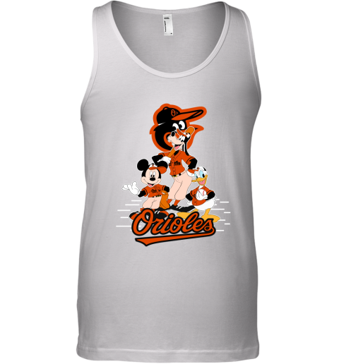 Baltimore Orioles Mickey Donald And Goofy Baseball Tank Top