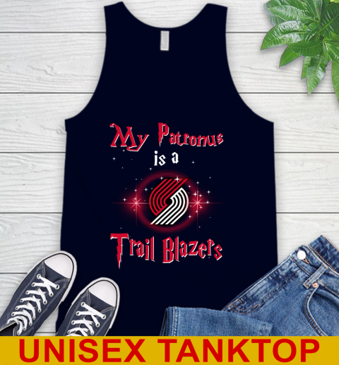 NBA Basketball Harry Potter My Patronus Is A Portland Trail Blazers Tank Top 2