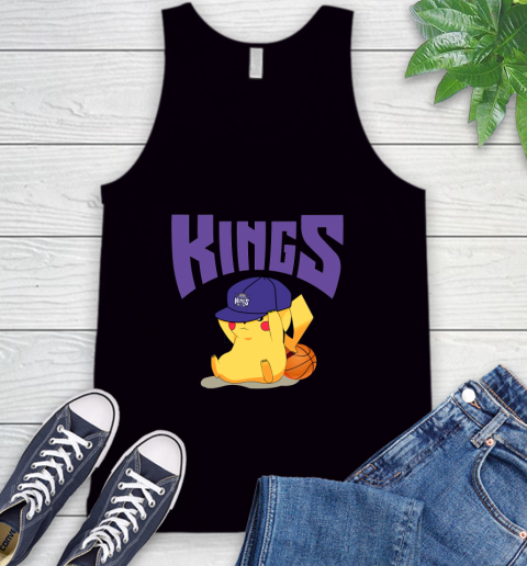 NBA Pikachu Basketball Sports Sacramento Kings Tank Top 2