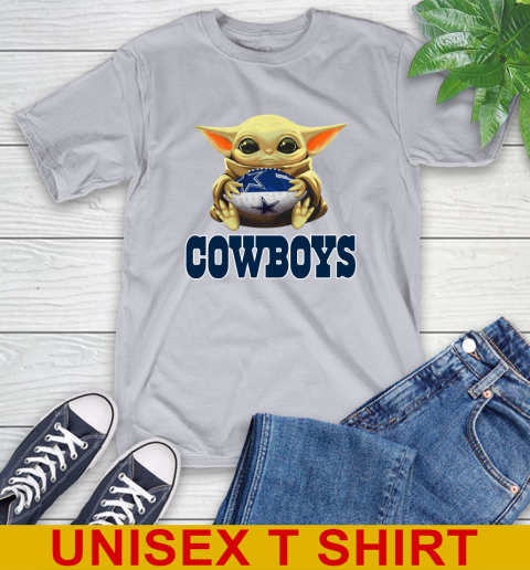 NFL Football Dallas Cowboys Baby Yoda Star Wars Shirt T-Shirt 6