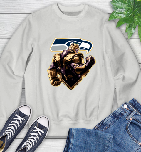 NFL Thanos Avengers Endgame Football Sports Seattle Seahawks Sweatshirt 5