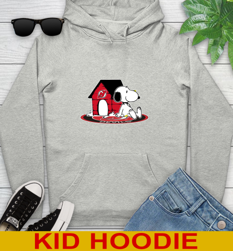 NHL Hockey New Jersey Devils Snoopy The Peanuts Movie Shirt Youth Hoodie